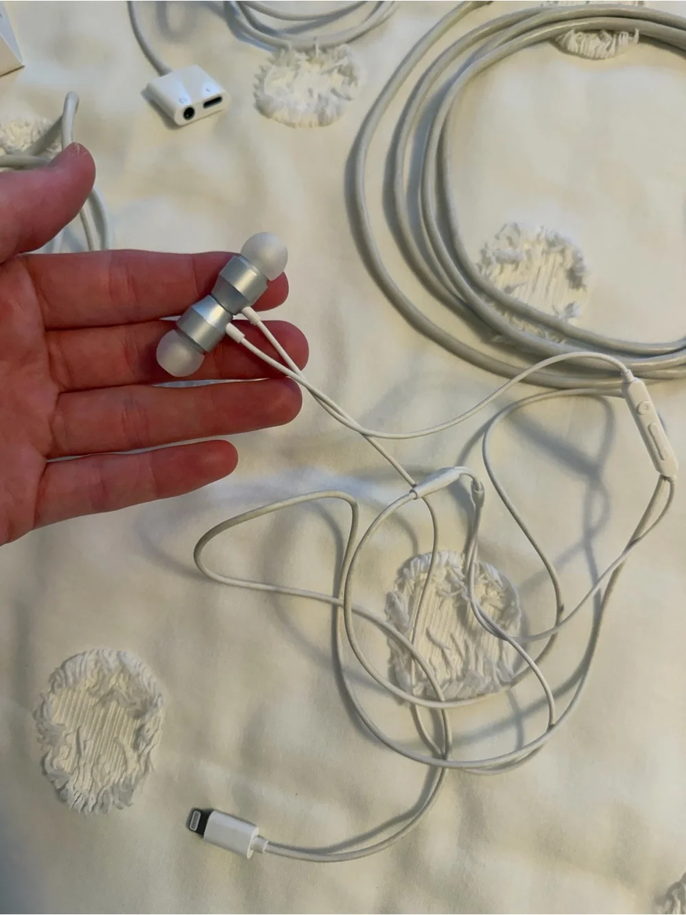 Apple White Lightening Charging Cables with USB Power Adapters Bundle